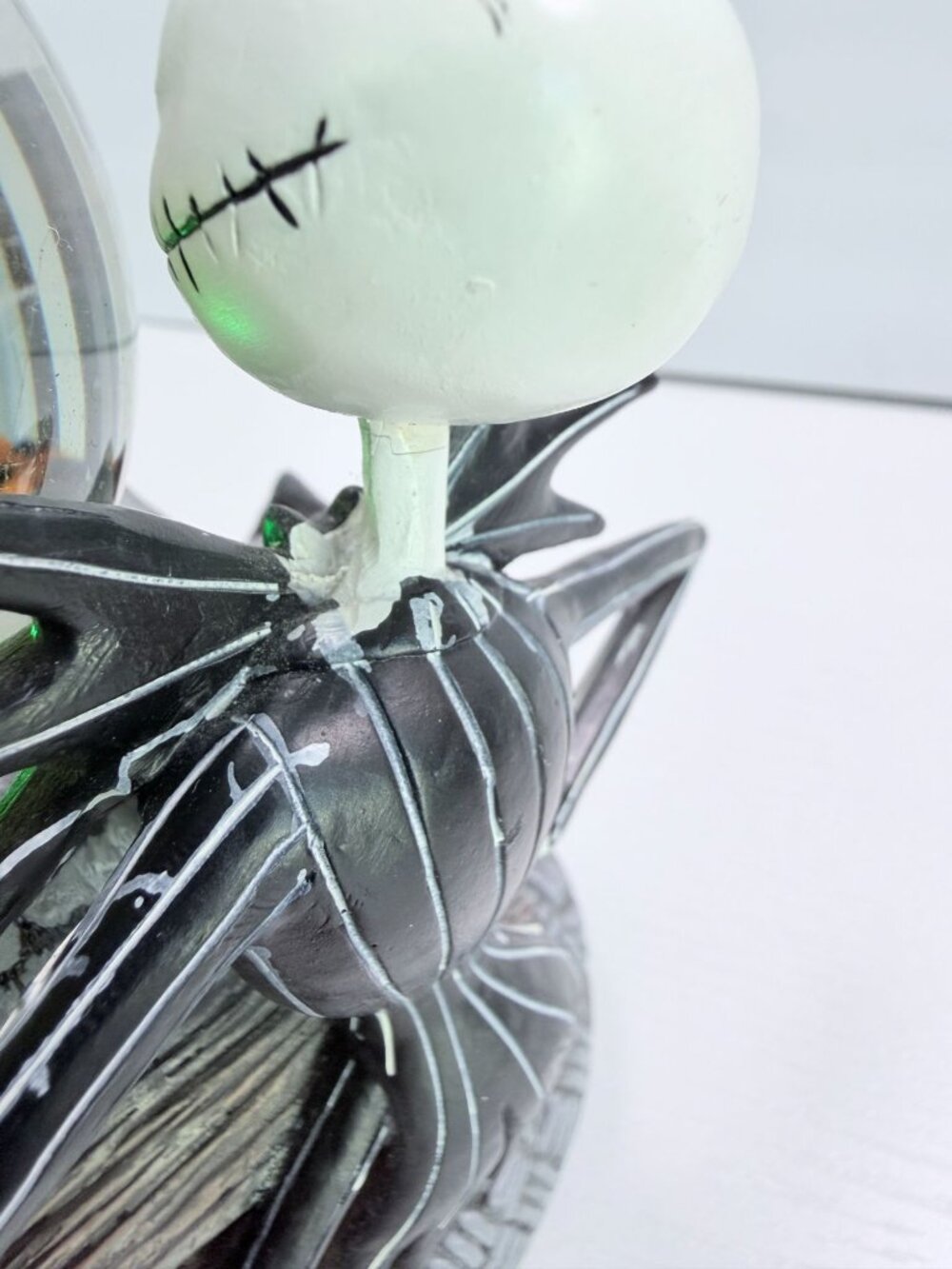 Jack Skellington Oogie Boogie Musical Snow Globe Nightmare Before Christmas - Picture 8 of 10